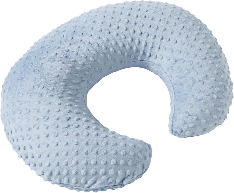 DONOMILO Dots Nursing Pillow Cover, Case Plush Breathable Breastfeeding Pillow Slipcover Fits Nursing Pillow, Super Soft Snug Positioners for Baby Boy Baby Girl (Cloud Blue) - Image 1